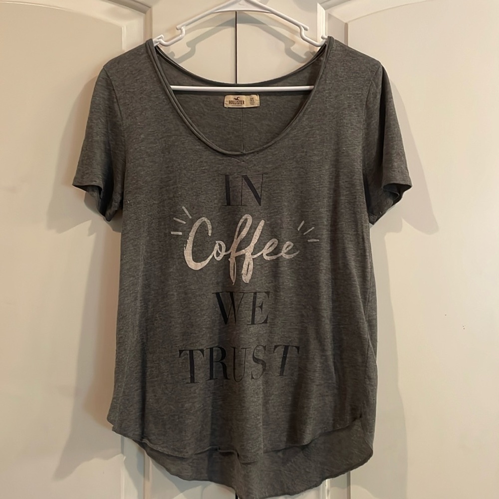 Hollister coffee tshirt